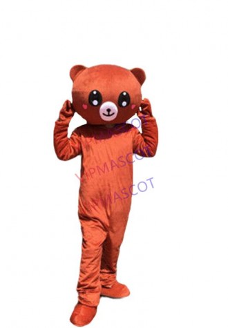 Halloween Brown Teddy Bear Mascot Costume Suits Cosplay Party Clothing Dress US