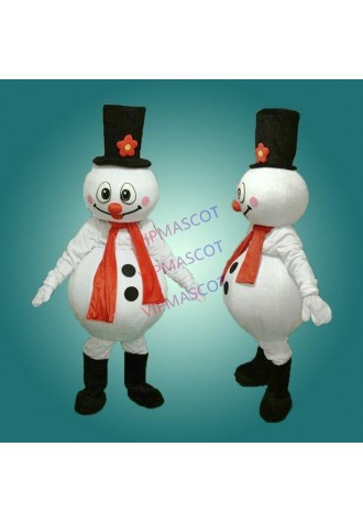 Snowman Mascot Costume Suit Cosplay Party Fancy Dress Outfit Adults Parade