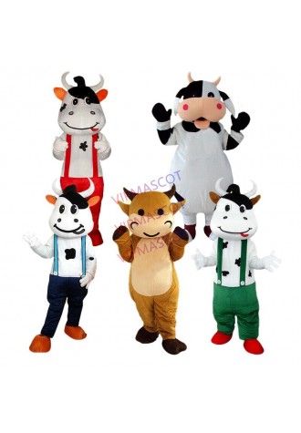 Milk Cow Mascot Costume  Cosplay Party Game Dress Outfit Halloween Xmas Adult