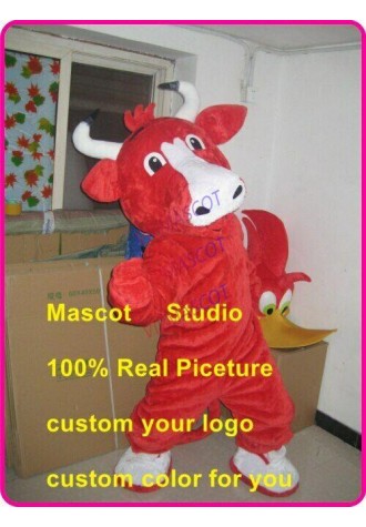Cow Mascot Costume Cosplay Party Game Dress Outfit Advertising Halloween Adult