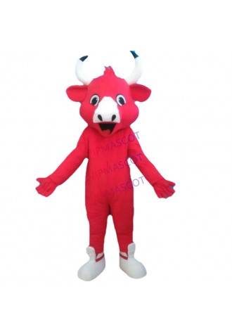 High Quality Red The Bull Mascot Costume Custom Mascot Carnival Fancy Dress