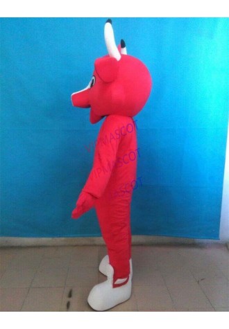 High Quality Red The Bull Mascot Costume Custom Mascot Carnival Fancy Dress