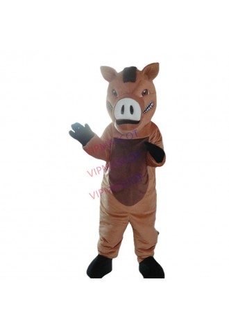 Halloween Brown Boar Mascot Costume Cosplay Party Outfits Clothing Carnival