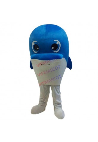  Selling Dolphin Adult Mascot Costume Cartoon Walking Doll Any Color A+