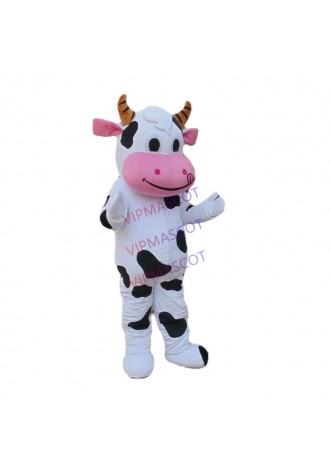 New Sales!Professional Farm Pasture Cow Cow Mascot Costume Adult Size Gfit