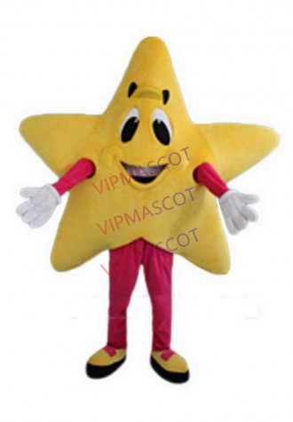 Star Mascot Costume Cartoon Adult Parade Character Unisex Cosplay Dress Outfit