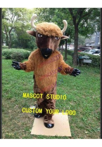 Bull Mascot Costume Cosplay Party Game Dress Outfit Advertising Halloween Adult