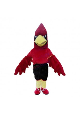 Red Jay Mascot Costume Suit Cosplay Party Game Dress Outfit Halloween Adult