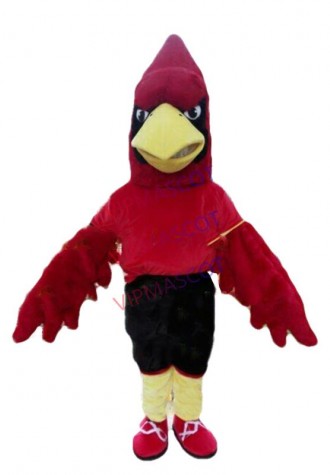 Red Jay Mascot Costume Suit Cosplay Party Game Dress Outfit Halloween Adult