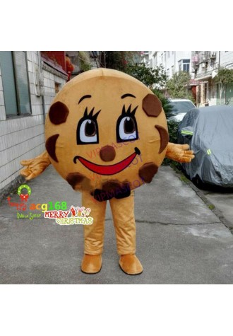 Adversting Cookie Adult Mascot Costume Desserts Store Cosplay Fancy Dress Outfit
