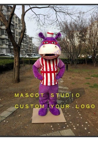 Hippo Mascot Costume Cosplay Party Game Dress Outfit Advertising Halloween Adult
