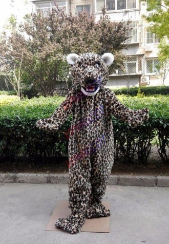 Leopard Mascot Costume Suit Cosplay Party Game Dress Outfit Halloween Adult 2019