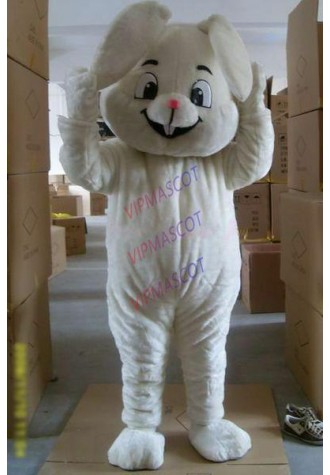 Brand New White Rabbit Mascot Costume Adult Mascot Costume For Festival Party A+