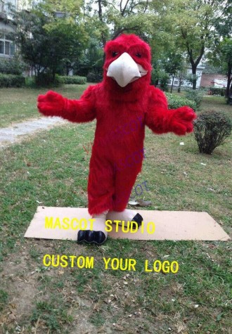 Halloween Red Eagle Mascot Falcon Hawk Costume Anime Theme Fancy Dress Carnival