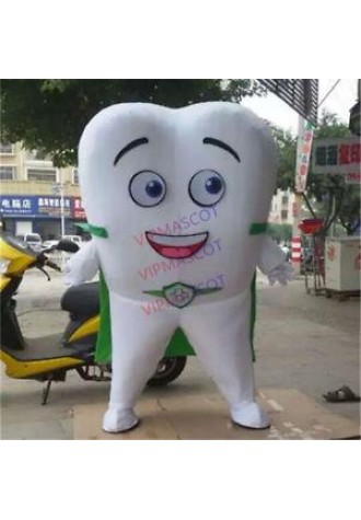 Dental Care Outfit Advertising Tooth Mascot Costume Adult Party Facny Dress Suit