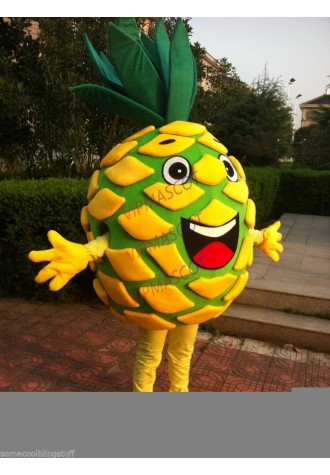 Hot Pineapple Mascot Costume Halloween Birthday Party Dress Free Shipping Adult