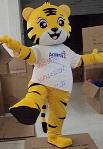 Tiger Adults Halloween Cartoon Mascot Costume Party Cosplay Birthday Fancy Dress