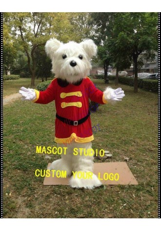 White Bear Mascot Costumes Cartoon Apparel Birthday Party Masquerade Christmas