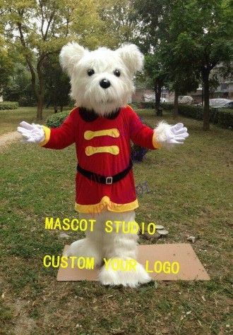 White Bear Mascot Costumes Cartoon Apparel Birthday Party Masquerade Christmas