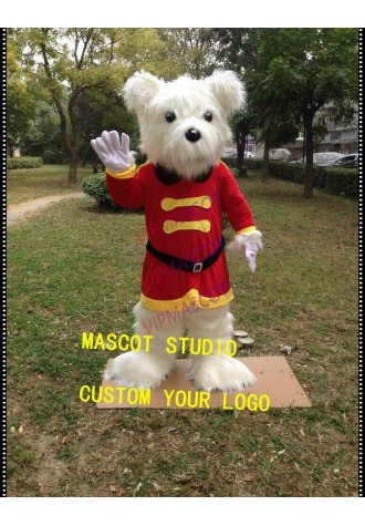White Bear Mascot Costumes Cartoon Apparel Birthday Party Masquerade Christmas