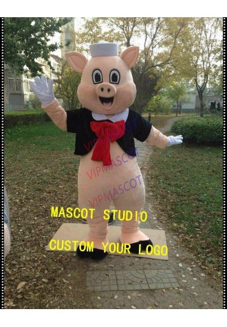Pig Mascot Costume Cosplay Party Aninal Fancy Dress Outfit Advertising Adults