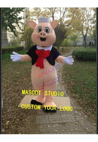 Pig Mascot Costume Cosplay Party Aninal Fancy Dress Outfit Advertising Adults