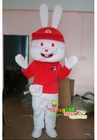 Adults Easter Bunny Mascot Costume Cartoon Rabbit Cosplay Fancy Dress Party Suit