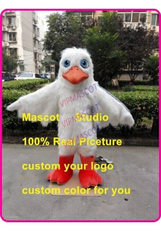 Seagull Mascot Costume Suit Cosplay Party Game Dress Outfit Halloween Adult 2019