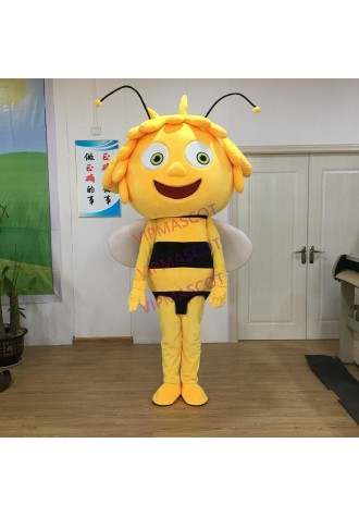 Character Maya Bee Mascot Costume Suit Cosplay Party Fancy Dress Outfit Adult