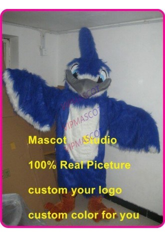 Halloween Blue Big Bird Mascot Costume Cosplay Party Game Dress Outfits Adults