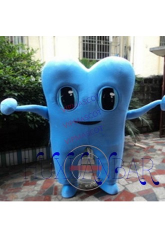 Smiling Blue Tooth Dentist Mascot Costume Fancy Party Adult Dress Xmas Gift