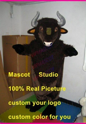 Bull Mascot Costumes Cartoon Apparel Birthday Party Masquerade Christmas Adult