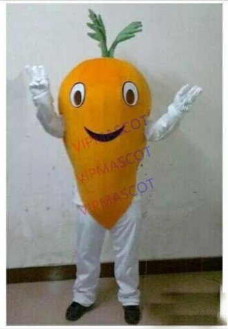 Carrot Mascot Costume Suit Cosplay Party Game Dress Outfit Advertising Halloween