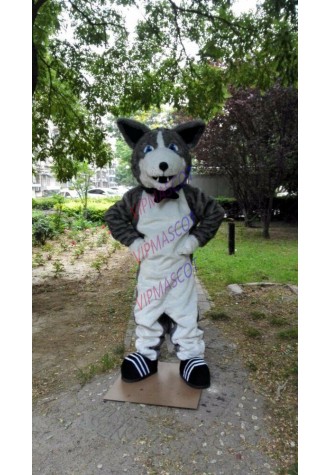 Husky Mascot Costume Cosplay Fancy Dress Outfit Halloween Adults Parade Suit