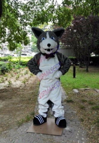 Husky Mascot Costume Cosplay Fancy Dress Outfit Halloween Adults Parade Suit