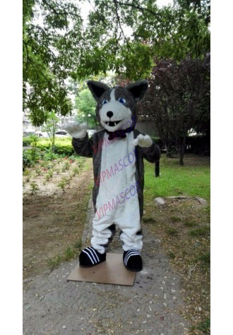 Husky Mascot Costume Cosplay Fancy Dress Outfit Halloween Adults Parade Suit