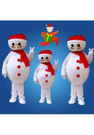 Snowman Mascot Costume  Cosplay Party Game Dress Outfit Halloween Xmas Adult