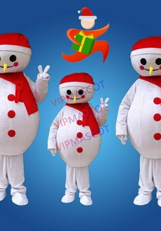 Snowman Mascot Costume  Cosplay Party Game Dress Outfit Halloween Xmas Adult