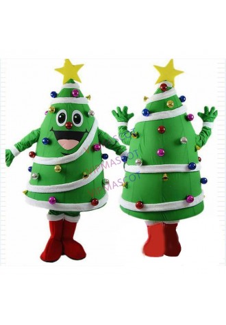 Christmas Tree Mascot Costume Fancy Party Dress Outfit Adult Size Fast Ship