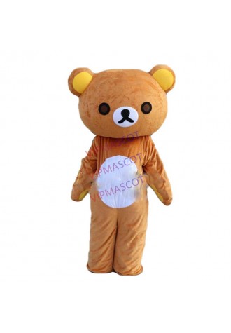 Brown Bear Mascot Costume Outfit Halloween Adults Cosplay Party Fancy Dress