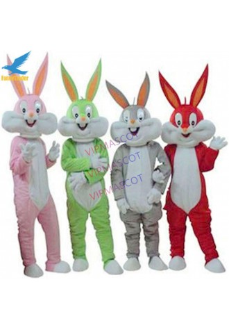 Rabbit Bugs Bunny Mascot Costume Easter 10 Colors Adult Party Dress Clothing