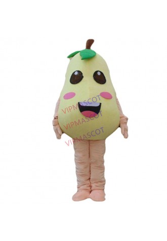 Pear Mascot Costume Suits Adversting Party Parade Fruit Dress Supermaket Cosplay