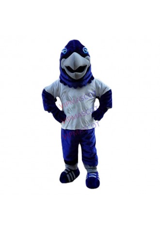 Halloween Blue Eagle Mascot Hawk Falcon Custom  Anime Kit Theme Dress Carnival