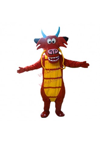 Dragon Mascot Costume Suit Cosplay Party Fancy Dress Outfit Halloween Adults