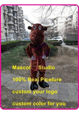 Moose Mascot Costume Suit Cosplay Party Game Dress Outfit Advertising Halloween