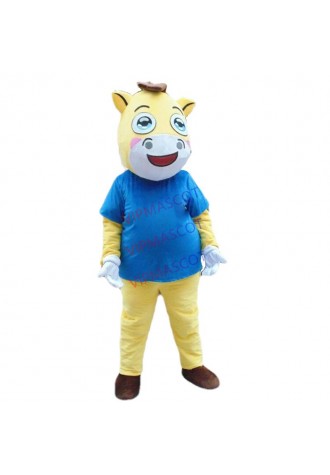 War Horse Costume Parade Mascot Suit Party Cosplay Animal Dress Birthday Outfit