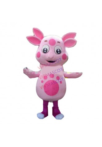 Halloween Pink Mascot Costume Cosplay Party Fancy Dress Outfits Carnival Adults