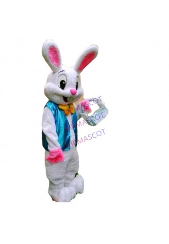 Easter Bunny Mascot Costume Cartoon Rabbit Cosplay Adult Fancy Dress Outfit Suit