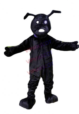 Black Dog Mascot Costume Suit Cosplay Party Game Dress Outfit Halloween Adult