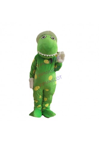 Dragon Mascot Green Animal Dress Costume Suit Outfit Cosplay Party Cartoon Suits